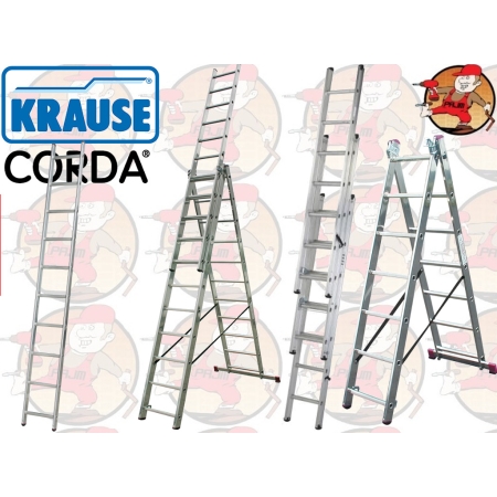010421* / 030429 Drabina wielofunkcyjna corda 3x11 szczebli KRAUSE